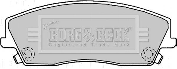BORG & BECK Комплект тормозных колодок, дисковый тормоз BBP2167